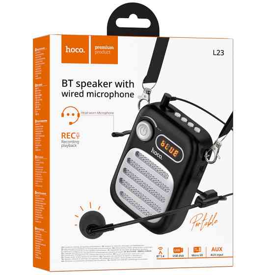 Bluetooth Колонка Hoco L23 Lemony 5W + проводная гарнитура Херсон