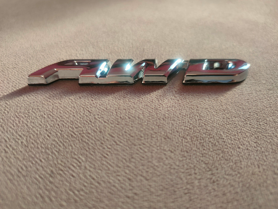 Наклейка на авто AWD Металлическая серебро не ржавеет Киев - изображение 4