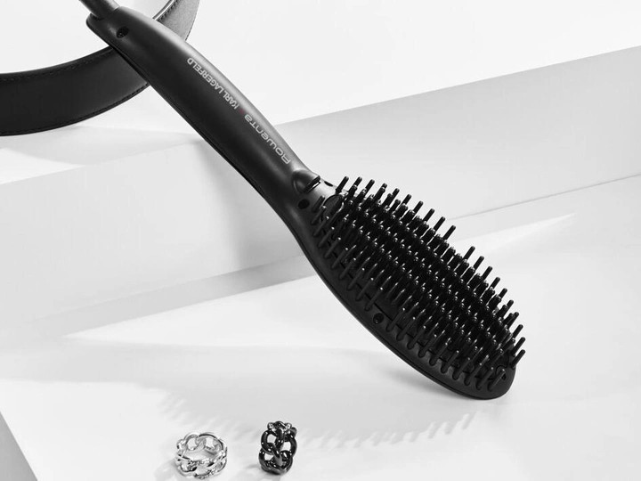 Випрямляч-щітка для волосся Rowenta Powerstraight Karl Lagerfeld CF582LF0 55 Вт Київ - зображення 1