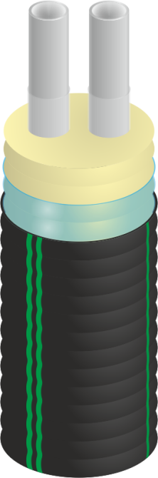 Гнучкі теплоізольовані труби для підземної безканальної прокладки мереж гарячого водопостачання та н Киев - изображение 1