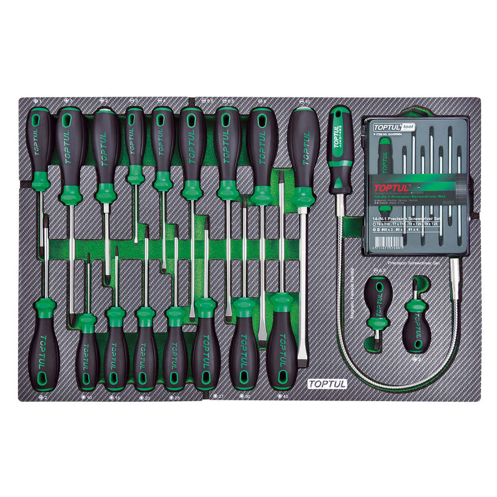 Тележка с инструментом (BUMPER SERIES) 7 секций 413ед. серый TOPTUL GE-41330 Харків - зображення 6