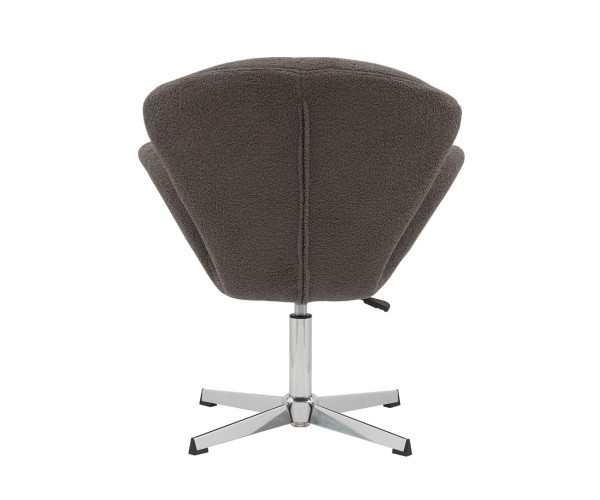 Крісло Сван сіра тканина букле тедді Днепр - изображение 5