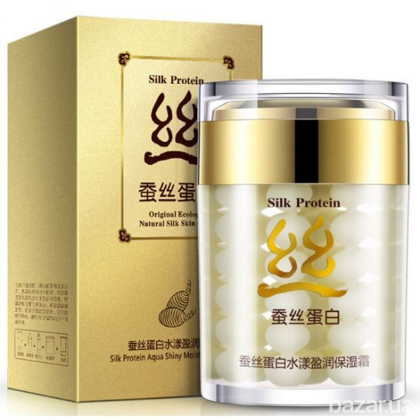 Крем для обличчя Bioaqua Silk Protein Глибокозволожуючий шовк, що відновлює з протеїнами 60 г