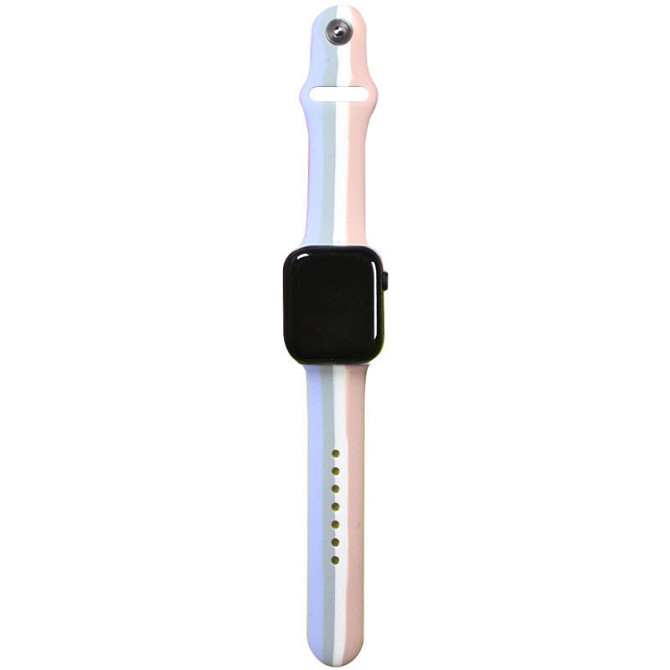 Силиконовый ремешок Rainbow для Apple Watch 42(ser.1-3)/44/45/46/49mm Херсон - зображення 6
