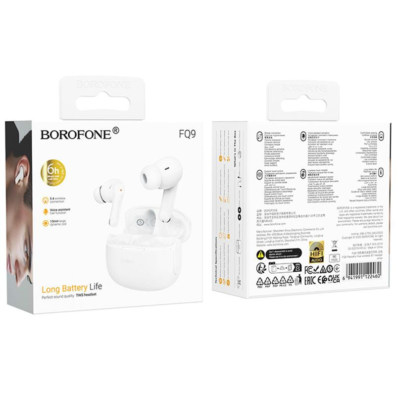 Беспроводные TWS наушники Borofone FQ9 Peaceful Херсон - зображення 2