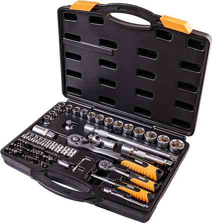 Набор инструментов MASTERTOOL PROFI ¼"&½" 72 шт 4-13 мм 10-27 мм CrV50BV30 противоударный кейс 78-50 Харків