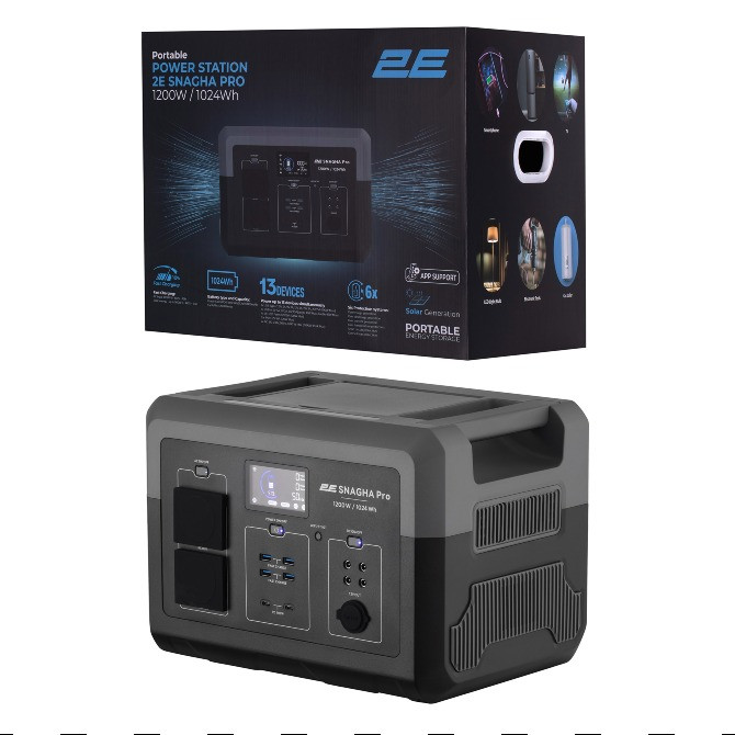 Зарядна станція 2Е Snagha PRO, 1200 Вт, LiFePo4, швидка зарядка Київ - зображення 6