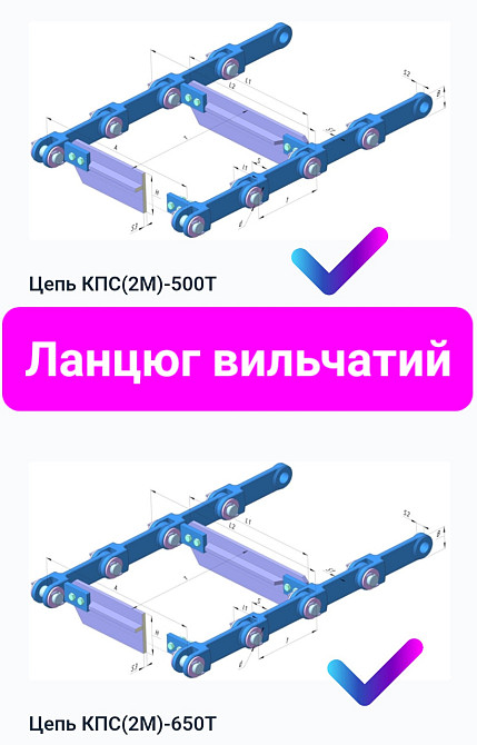 Цепи конвейерные КПС Київ - зображення 1
