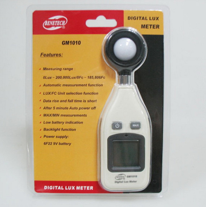 Люксметр 200000 Lux BENETECH GM1010 Харків - зображення 2