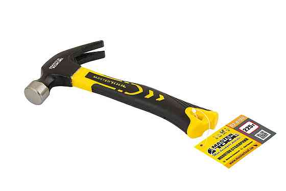 Молоток столярный MASTERTOOL 225 г HRC 50 рукоятка фиберглассовая 160 мм 02-0706 Харьков
