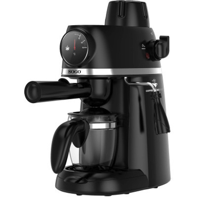 Кофеварка рожковая SOGO SS-7645 800 Вт черная Киев - изображение 1