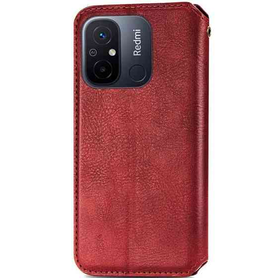 Кожаный чехол-книжка GETMAN Cubic (PU) для Xiaomi Redmi 12C Херсон