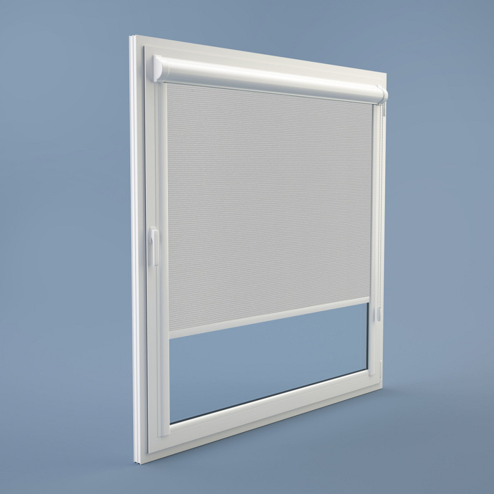 Рулонна штора Rolets Соломка 2-1990-725 72.5x170 см закритого типу Сіра Киев - изображение 1