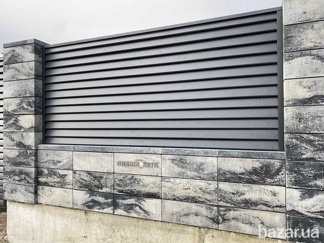 Металевий паркан Жалюзі. Монтаж Жалюзі Наша Хата ворота та паркани Сторожинець - зображення 4