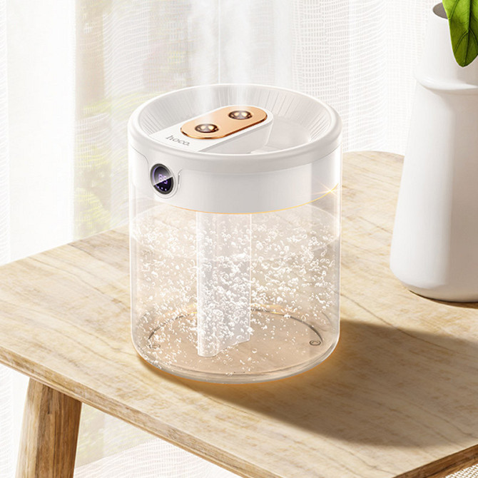 Увлажнитель воздуха Hoco HX31 Dual spray humidifier with digital display Херсон - зображення 7