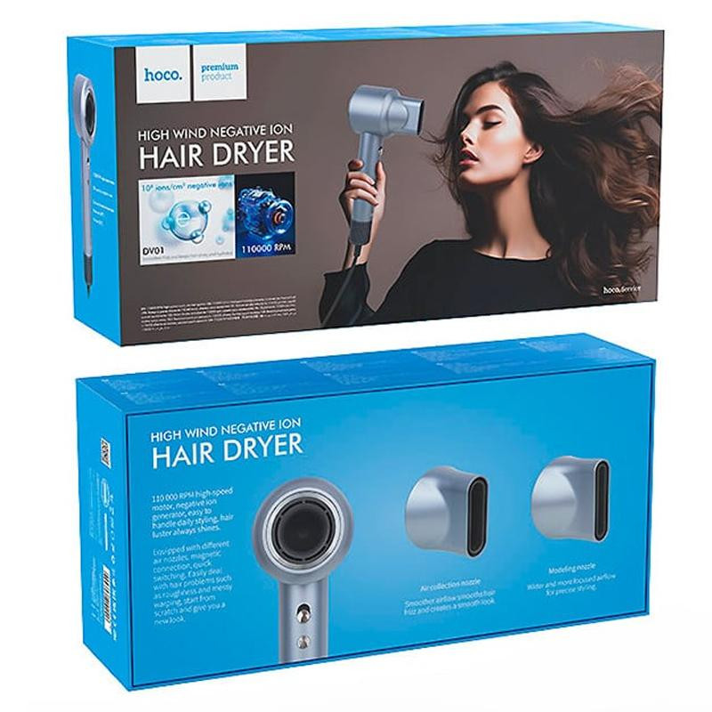 Фен для волос Hoco DAR01 Ion Care (1400W) Херсон - зображення 2