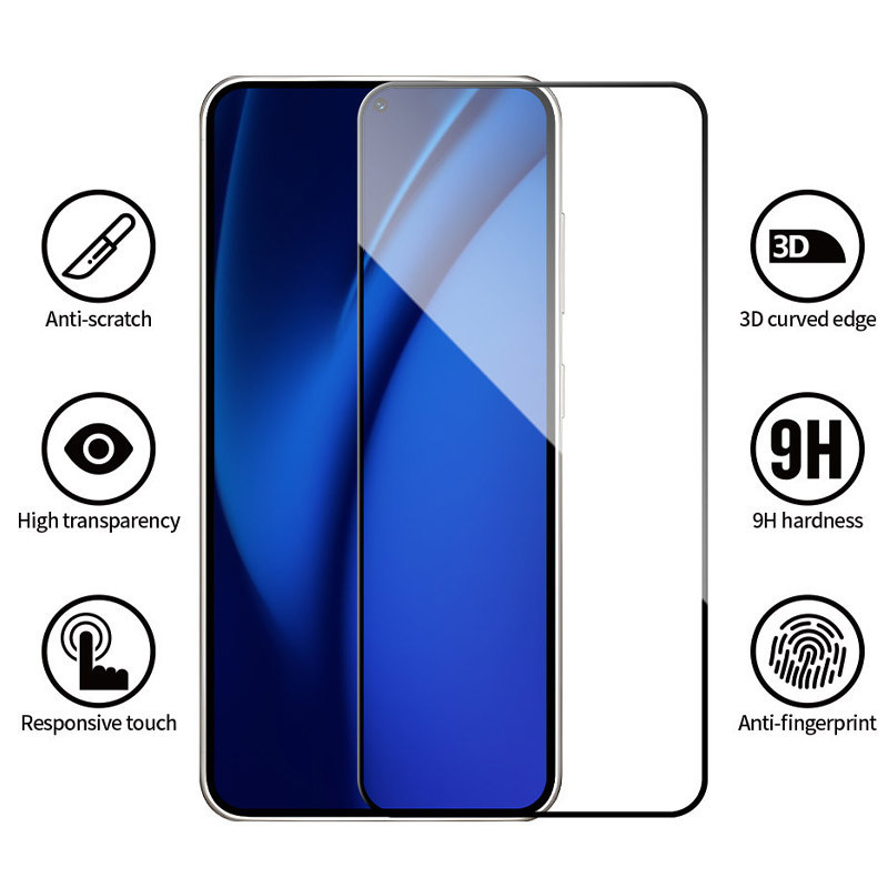Защитное 2.5D стекло Blueo Full Cover HD для Samsung Galaxy S24+ Херсон - зображення 5