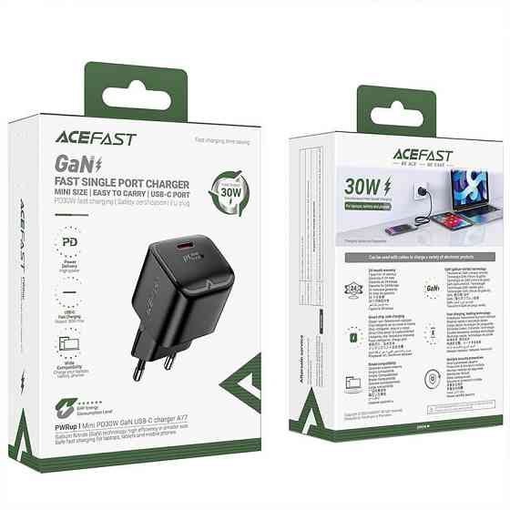 Уценка СЗУ Acefast A77 mini PD30W GaN (1USB-C) Херсон