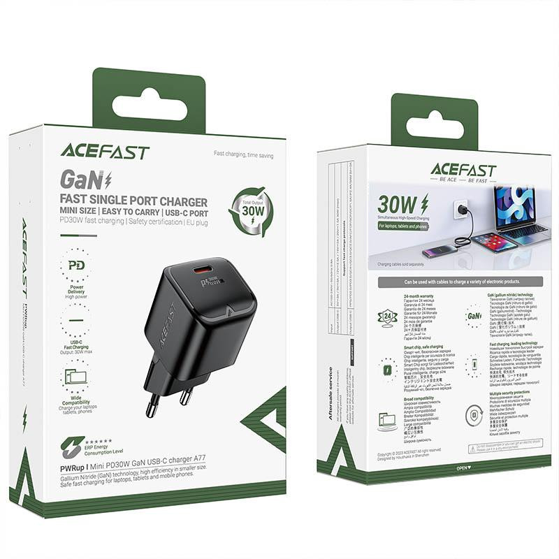 Уценка СЗУ Acefast A77 mini PD30W GaN (1USB-C) Херсон - зображення 6