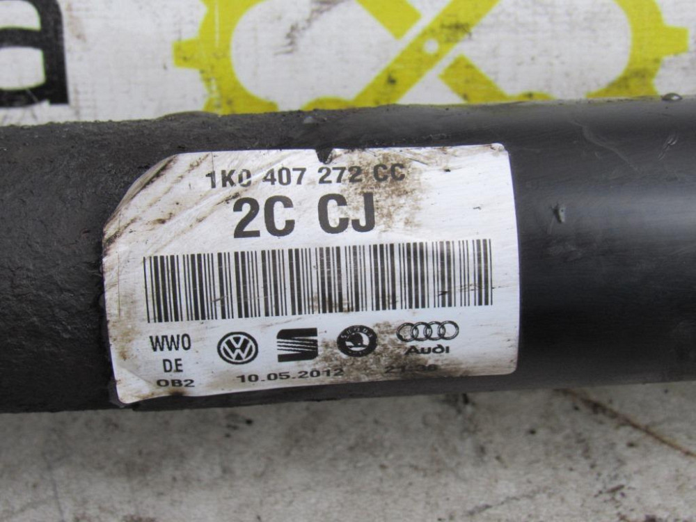 Полуось правая Skoda Octavia A5 1.6 tdi 2009-2013 (1K0407272CC) Ковель - зображення 2
