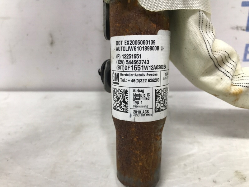 Airbag потолка(шторка) левый Chevrolet Cruze 2009-2016 13251651 (Арт. 55543) Київ - зображення 4