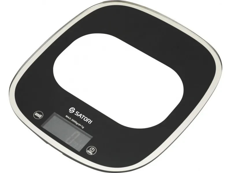 Весы кухонные Satori SKS-221-BL 5 кг черные Киев - изображение 1