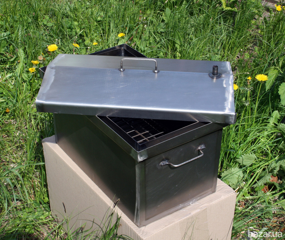 Коптильня с термометром и подставкой SmokeHouse L Original Харьков - изображение 7