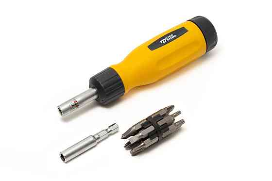 Отвертка MASTERTOOL с реверсом 12-в-1 PH1-2-3/PZ1-2-3/SL4-5-6/T15-20-25 25 мм магнитный держатель 40 Харків