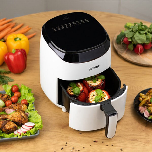 Мультипечь ZELMER ZAF3551W 1200 Вт белая Київ - зображення 4