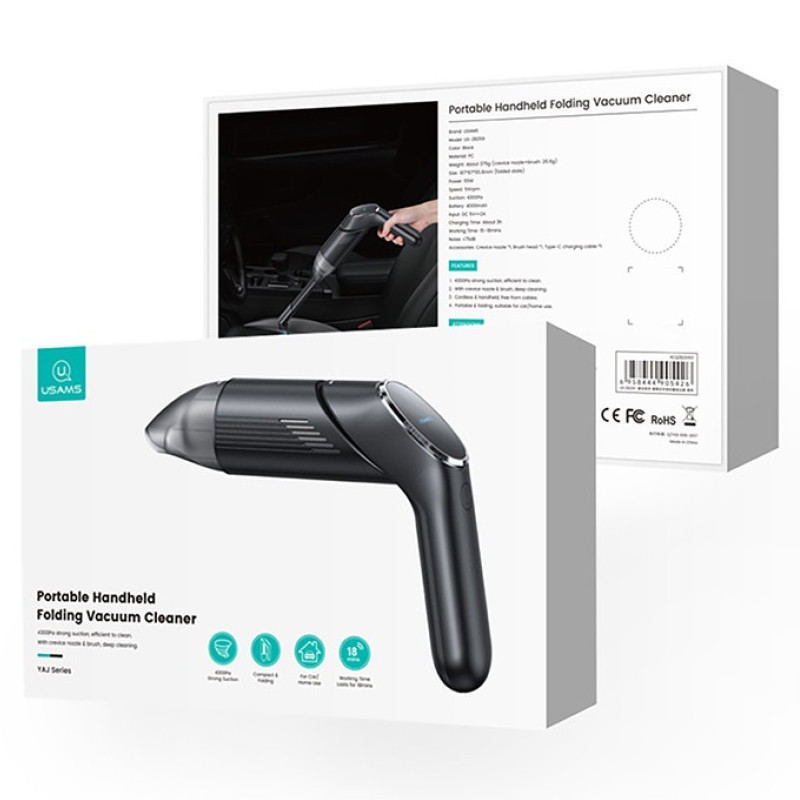 Уценка Портативный пылесос Usams US-ZB259 YAJ Series 4300Pa 4000mAh Херсон - зображення 2