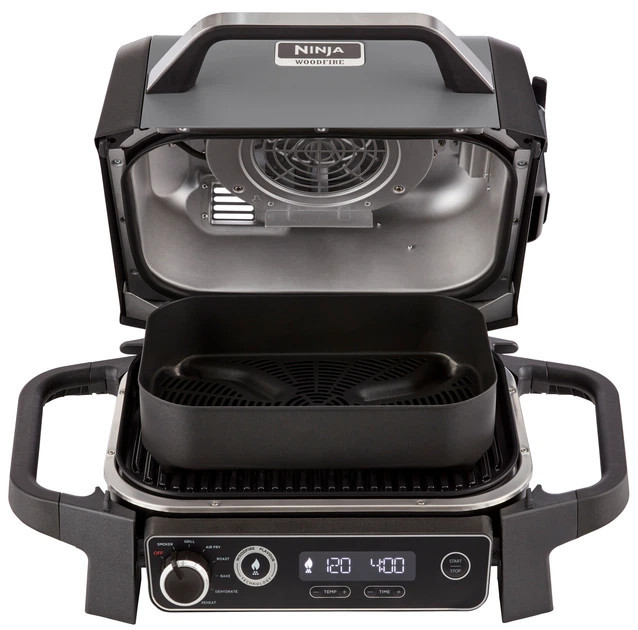 Гриль-барбекю электрический Ninja Woodfire OG701EU 2400 Вт черный Київ - зображення 3