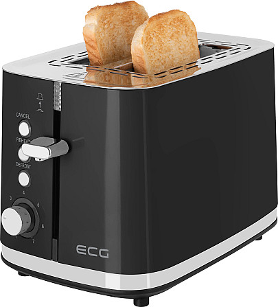 Тостер ECG ST 2766 Vintage Nero 925 Вт черный Киев - изображение 7