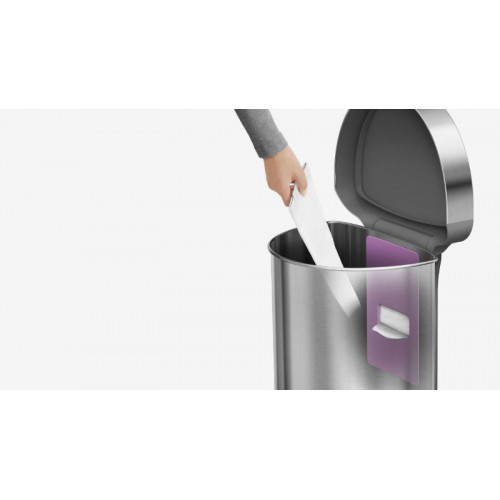 Урна полукруглая сенсорная FPP с карманом для мешков, 45 л Киев - изображение 7
