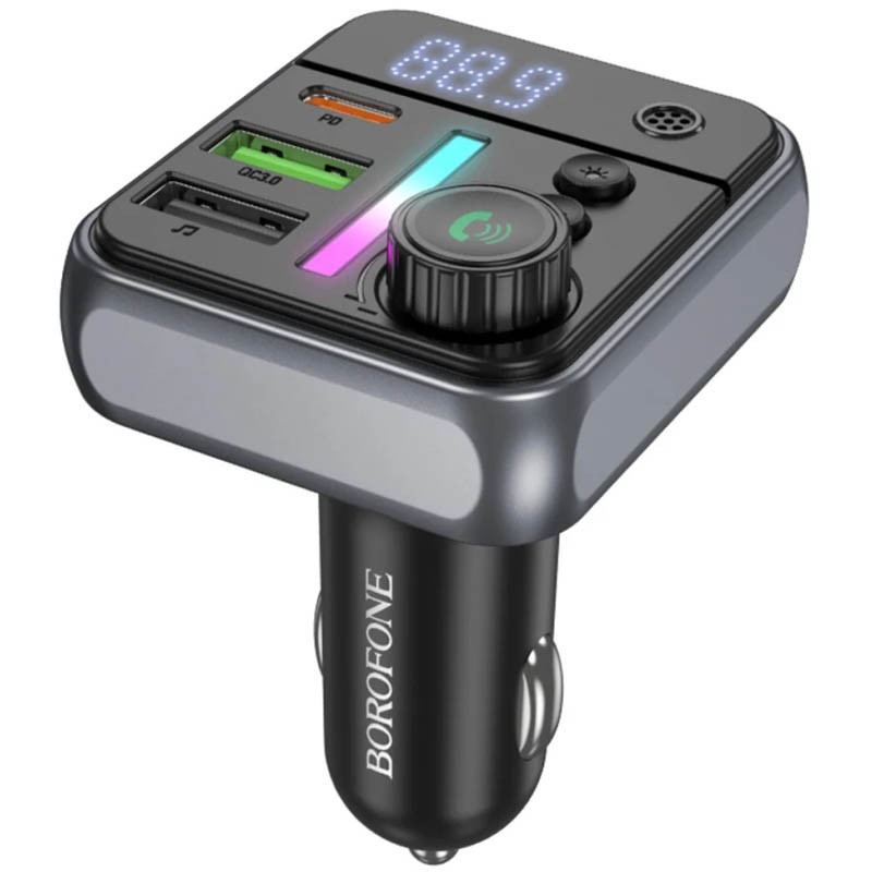АЗУ FM модулятор Borofone BC50 Ascenso PD20W+QC3.0 total 38W (2USB-A/1C) Херсон - изображение 1
