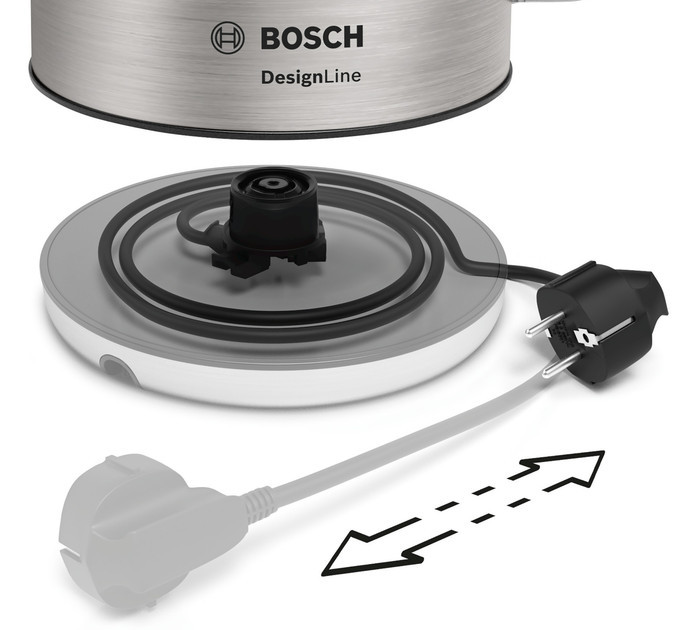 Электрочайник Bosch TWK4P440 1,7 л серебристый Київ - зображення 10
