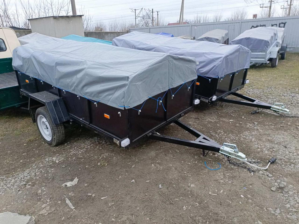 Тент на легковий причіп Павам 2,50 х 1,30 ПВХ Єврофура Барышевка - изображение 1