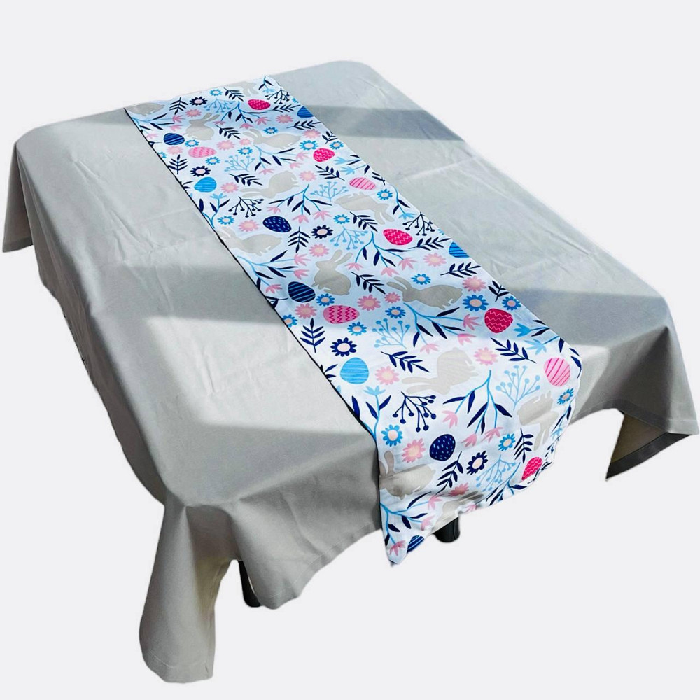 Дорожка раннер Пасхальный Кролик 40х170см синий Одесса - изображение 3