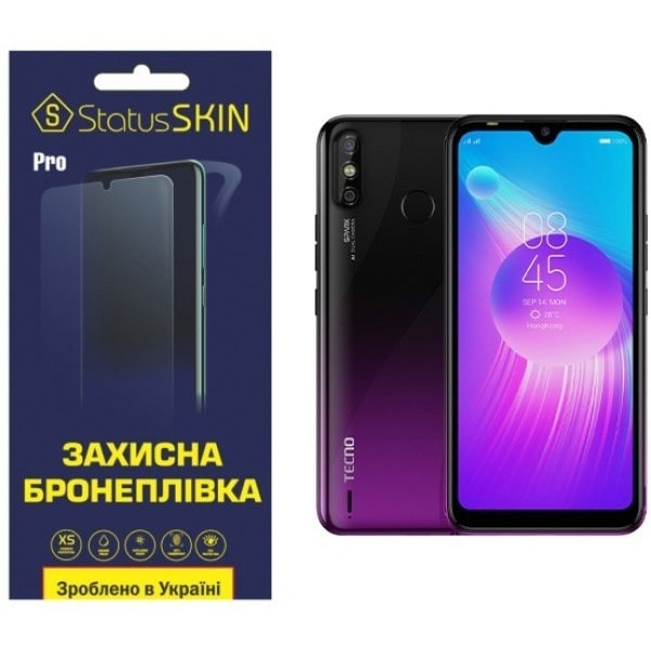 Поліуретанова плівка StatusSKIN Pro для Tecno Spark 4 Air Глянцева (Код товару:24802) Харків - зображення 2