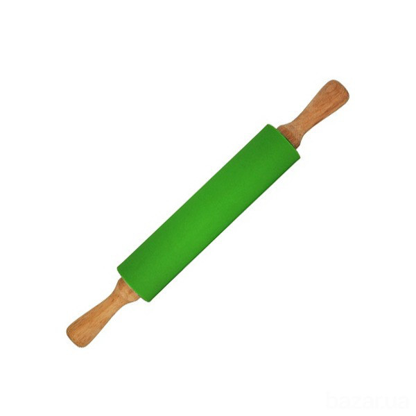 Силиконовая скалка Kamille 43,5 см с вращающимся валиком (КМ 7711) Одесса - изображение 1