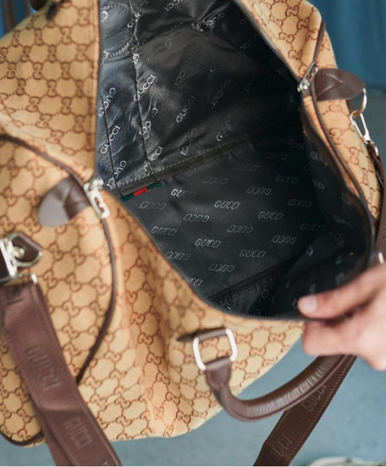 сумка дорожная большая Gucci бежева РМ16 Одеса - зображення 4