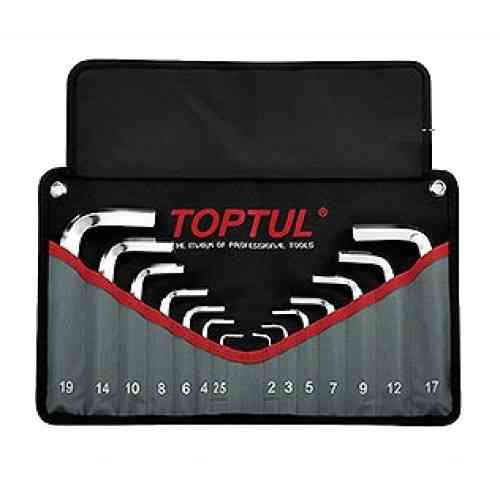 Набор ключей шестигранных Г-обр. TOPTUL 2-19мм 14ед. в чехле GPAQ1401 Харків