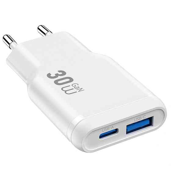 СЗУ WIWU G033 Essen PD30W+QC3.0 GaN (1USB-A/1C) Херсон
