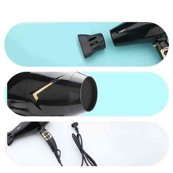 Фен VGR V-423 1800-2200 Вт черный Київ