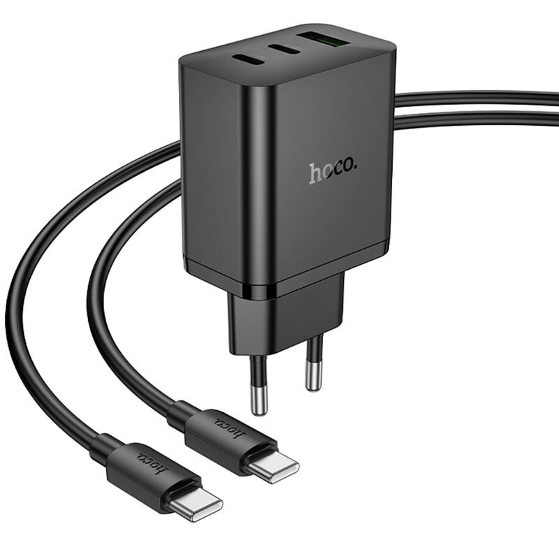 СЗУ Hoco N50 Scenery PD45W (1USB-A/2C) + кабель Type-C to Type-C Херсон - зображення 3