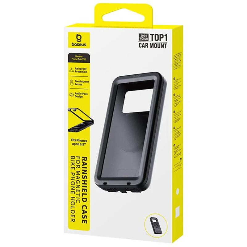 Вело- Мото- держатель Baseus PrimeTrip VB1 RainShield 6,9" (C0013D) Херсон - изображение 3