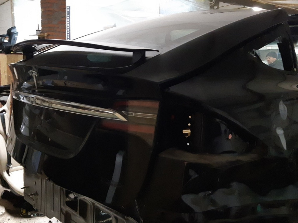 2Декоративная накладка центральной панели пассажирская PIANO BLACK MATA Tesla model S, model S REST, Киев - изображение 4